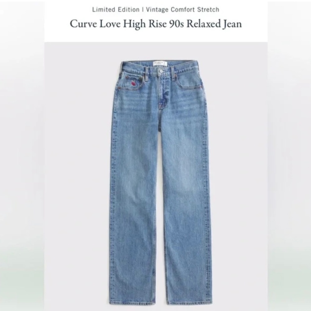 Curve love high rise 90s relaxed jeans